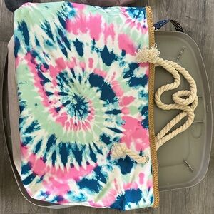 Colorful Tie-Dye Tote Bag